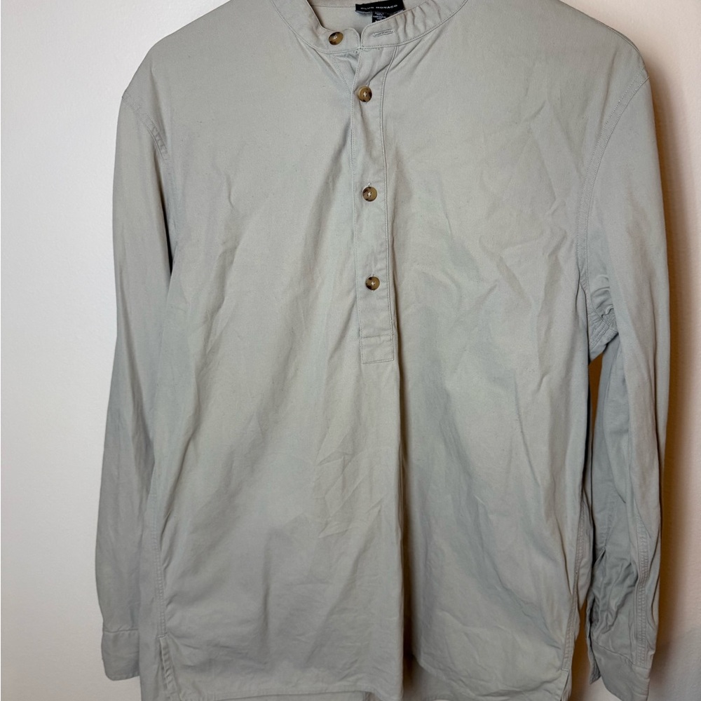 Club Monaco Tan Button-Up Shirt